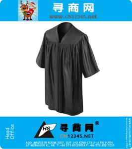 Shiny Black Kindergarten Preschoole Graduation Gowns