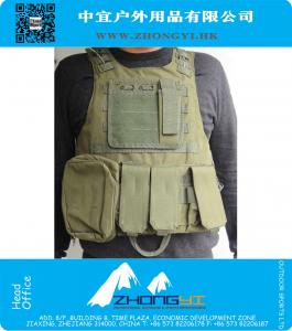Molle Combat Assault Plate Carrier Vest OD tactical vest